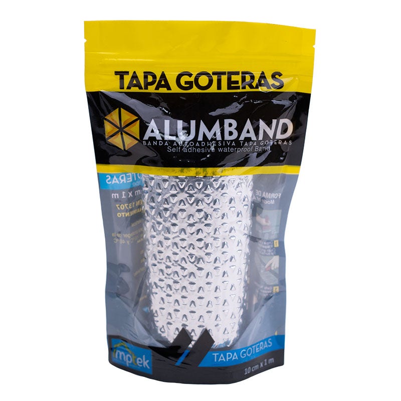 Cinta tapa goteras 10 cm 1 metro Alumband