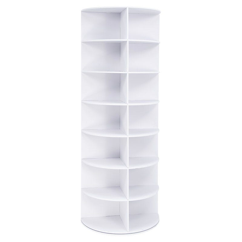 Organizador giratorio multiuso WPC blanco 161 x 60 x 60 Basic Living