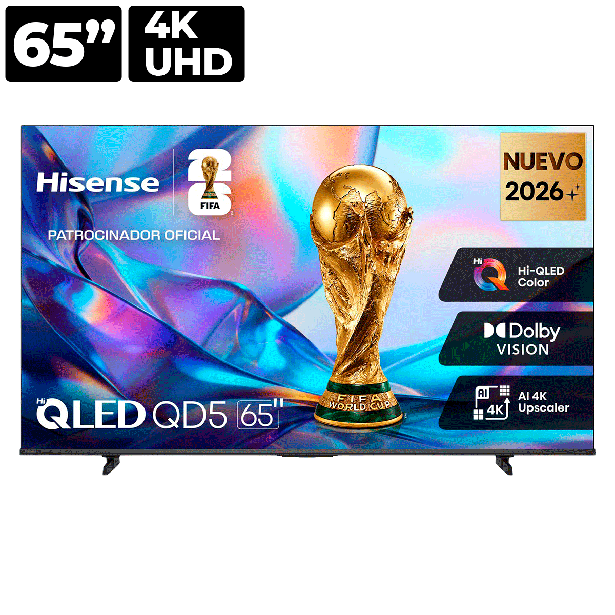 Pantalla QLED UHD 4K Hisense 65 Pulgadas 65QD5SV