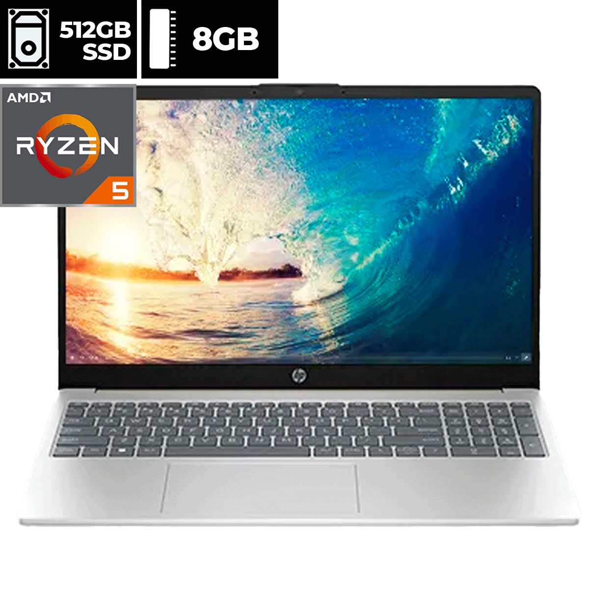 Laptop HP Ryzen 5-7520U 15-fc0250la (B9TP1LA)
