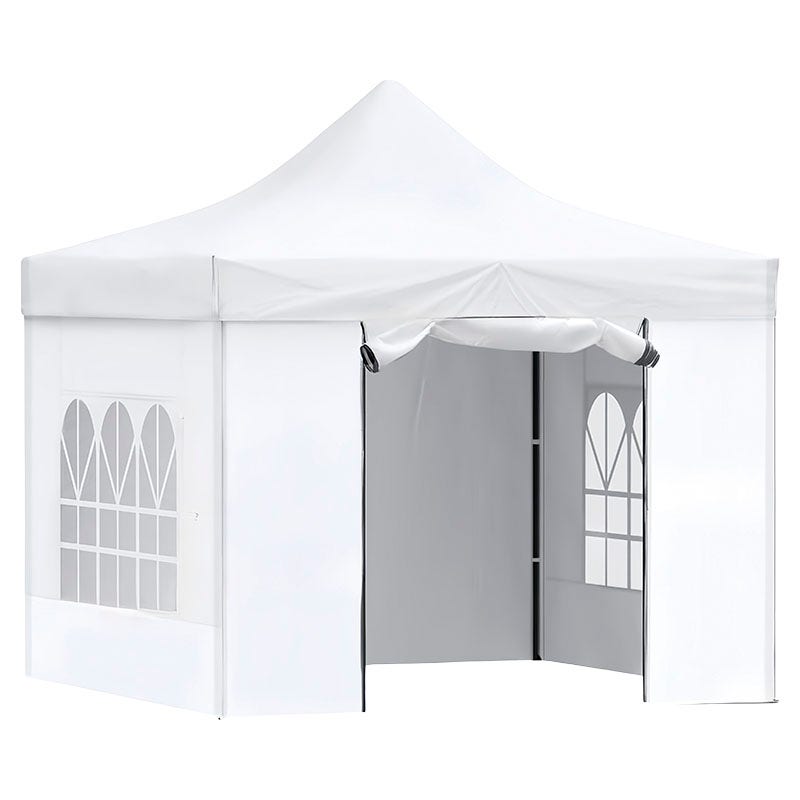 Toldo decorativo cuadrado 300 x 300 x 315 cm blanco impermeable Basic Living
