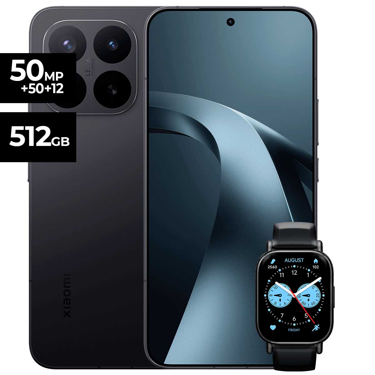 Celular 5G Xiaomi 17T Pro Negro 12GB RAM 512GB + Watch 5 Lite
