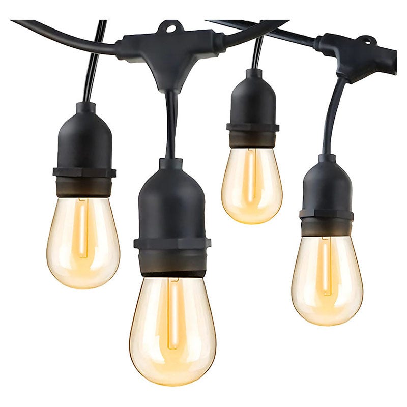 Serie de luces LED luz cálida 10 m 15 luces IP65 UL General Lighting