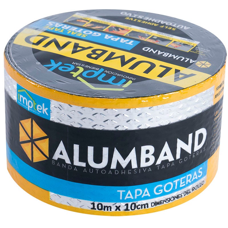 Cinta tapa goteras 10 cm 10 metros Alumband
