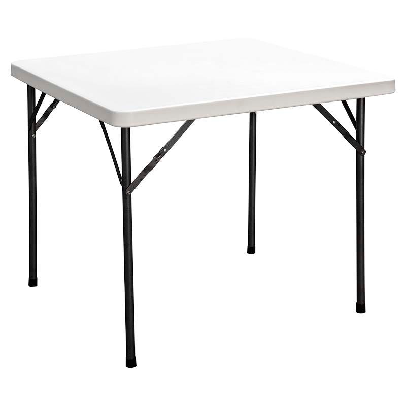 Mesa plegable cuadrada blanco 74 x 88 x 88 cm capacidad 100 kg