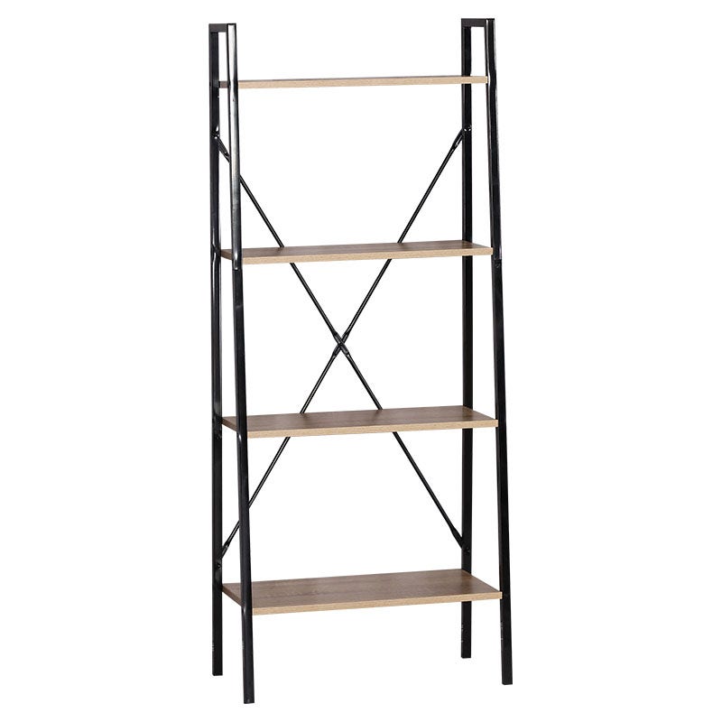 Estante acero 4 niveles 148 x 60 x 32 cm 8 kg por nivel roble